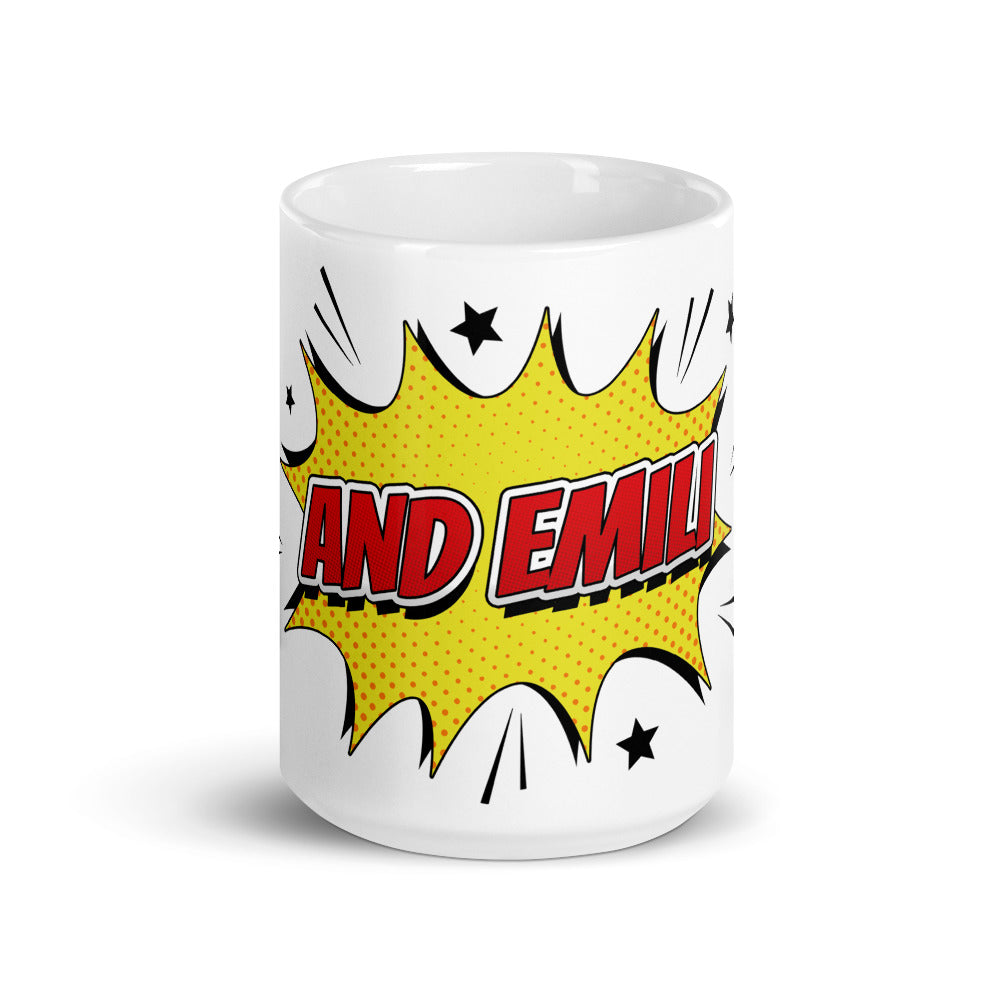 Pop art - Tazza bianca lucida